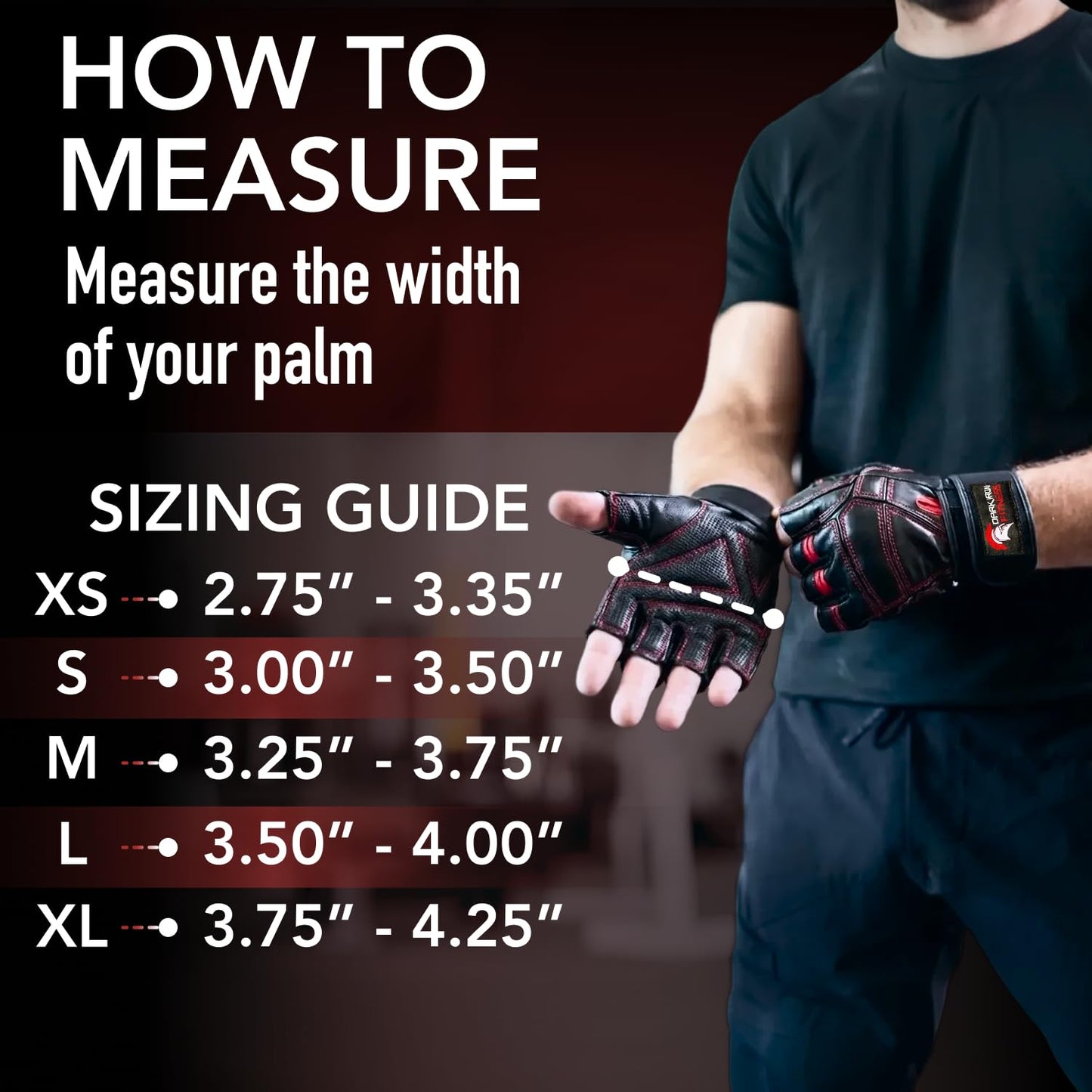 Dark Iron Fitness Genuine Leather Gym Gloves for Men Women, Small Wrist Wrap Support Workout Gloves for Weight Lifting Crossfit Deadlift Barbell Exercise Palm Padding Callus Protection Grips