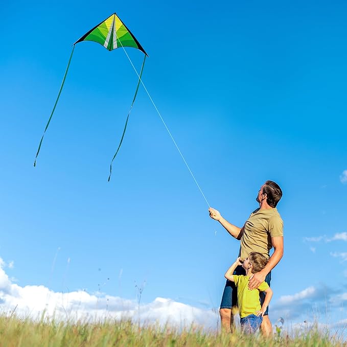 Delta Beginner Kite for Kids & Adults, Easy to Fly Beach Kite
