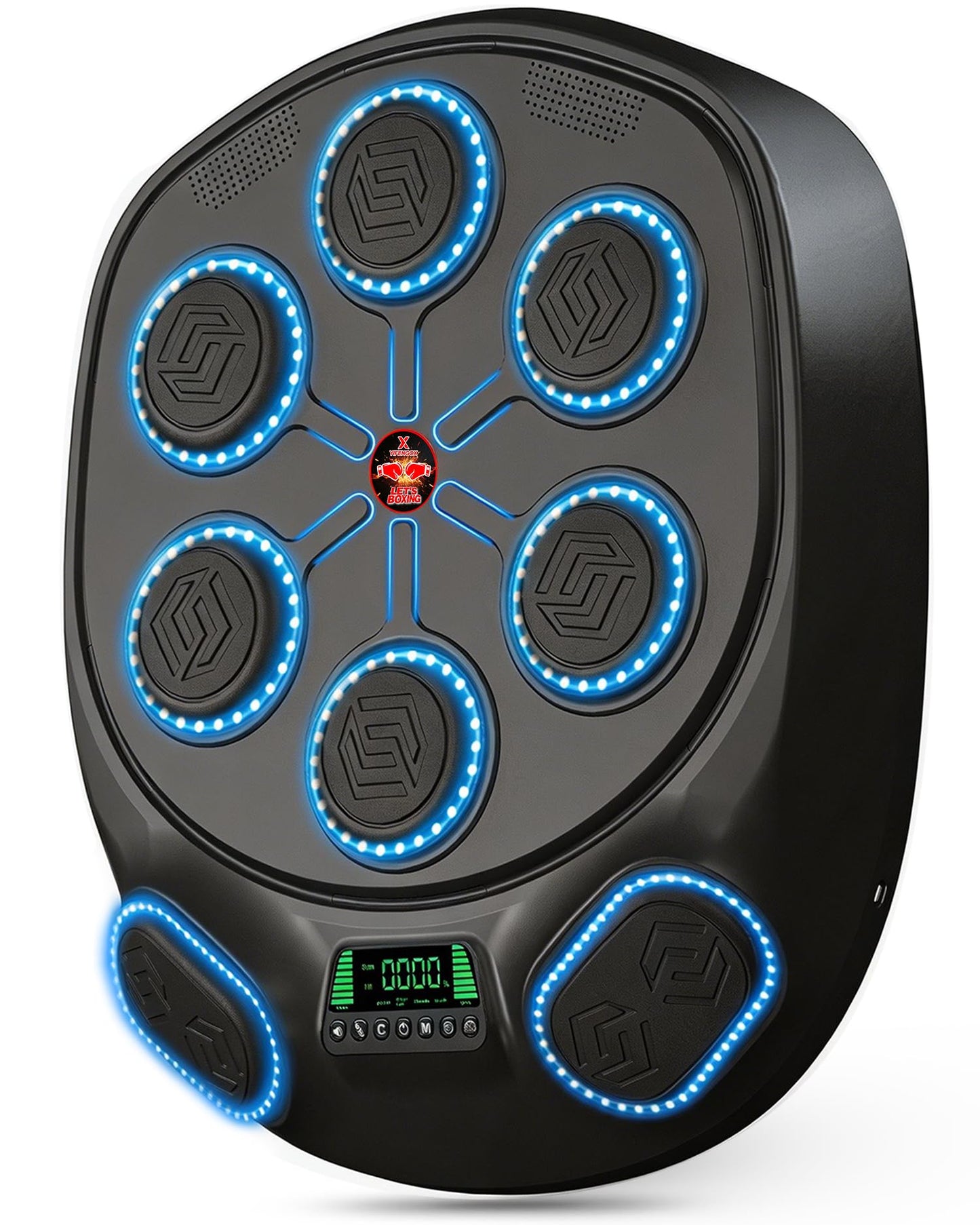 Yifengox New Smart Music Boxing Machine & Interactive Punching Trainer | 8-Target with LED Rhythm Lights & Wall Mount | Home Workout & Fun for Adults/Kids, Ideal Gift