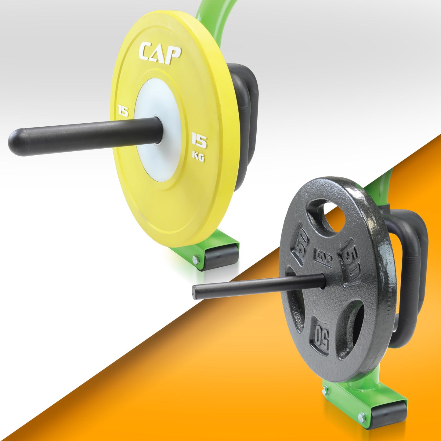 CAP Barbell Deluxe Open Trap Bar, Hex Bar, Shrug Bar, Deadlift Bar for Olympic and Standard Plates - Green