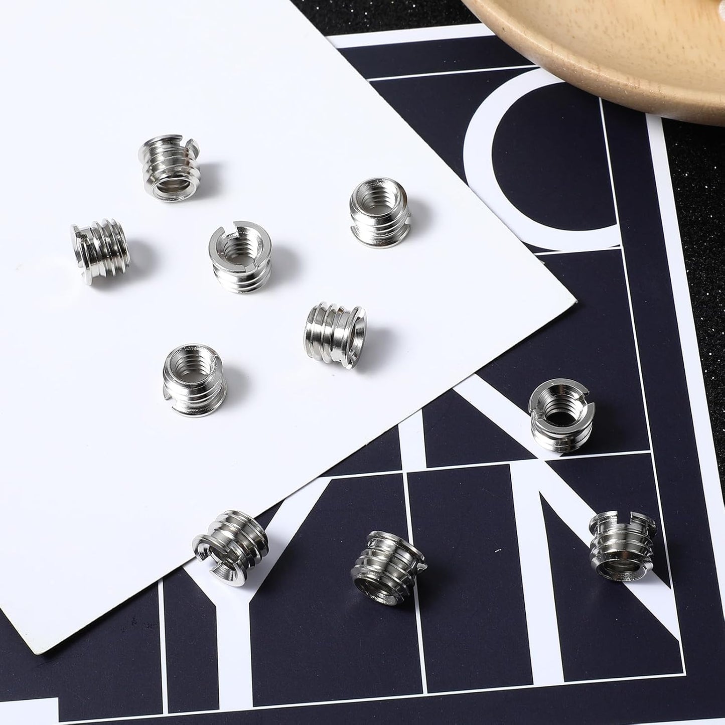 Styquenzer 1/4"-20 3/8"-16 10PCS Standard Female to Male Tripod Adapter Reducer Bushing Converter for DSLR Camera