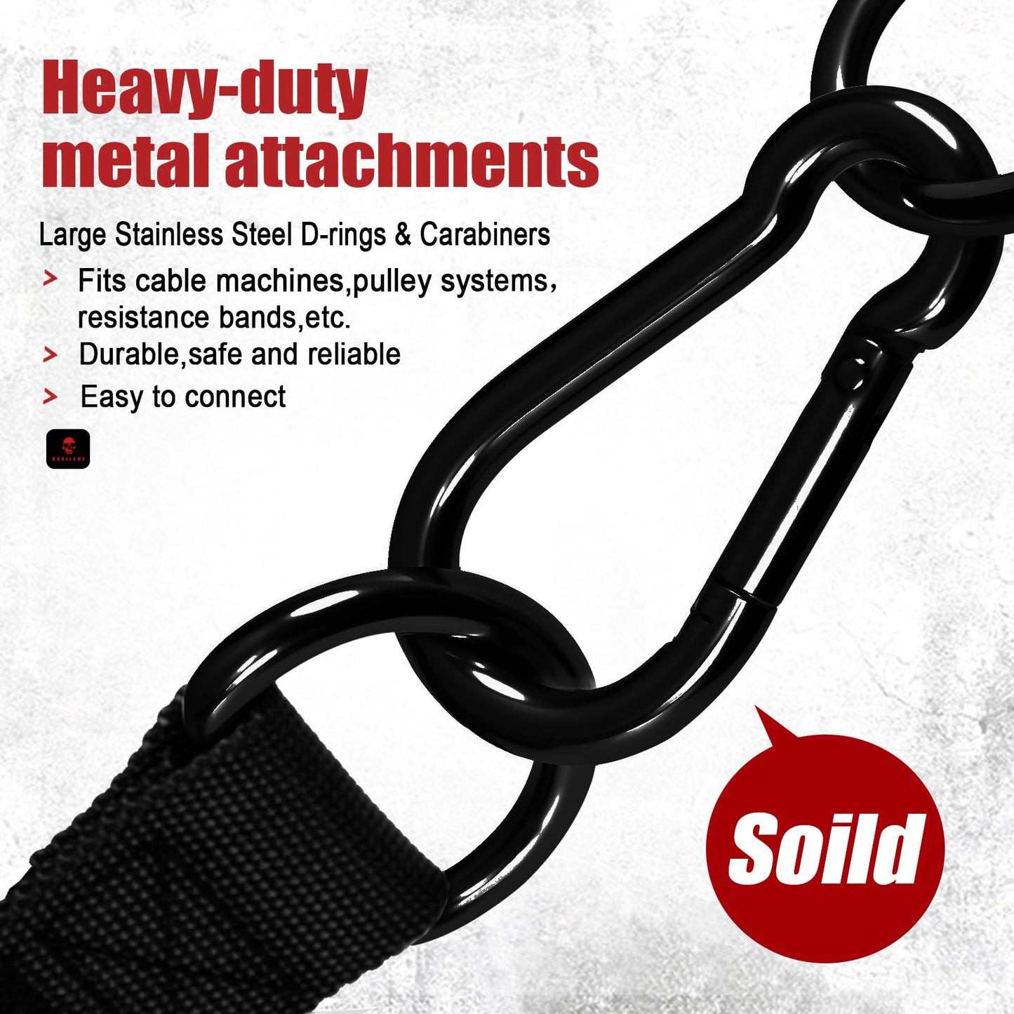Obbilenc Heavy Duty Gym Workout Handles - Strong, Non-Slip & Comfortable Rubber Exercise Grip Attachments, Replacement Fitness Equipment Accessorys for Cable Machine, LAT Pulldown and Resistance Band