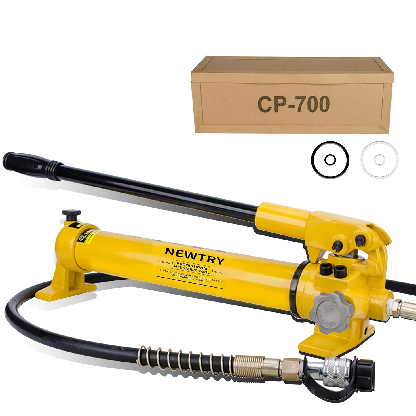 NEWTRY 20T Hydraulic Cylinder Long Jack + 20T Hydraulic Cylinder Long Jack