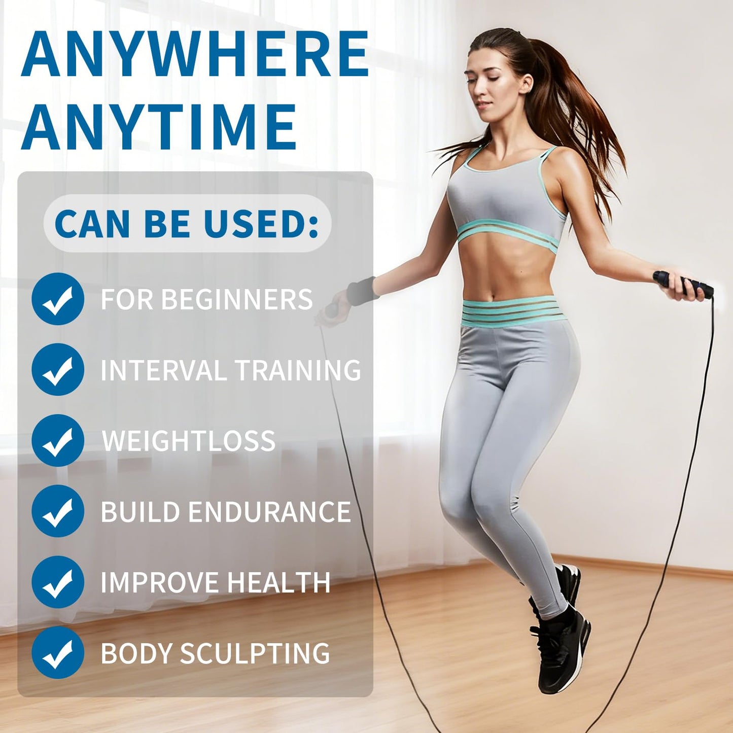 Bulk 50 Pack Jump Ropes, Steel Cable with Ball Bearings for Tangle-Free Rapid Speed Jumping, Adjustable Skipping Rope with Comfortable Foam Handles for Gym, Fitness Class, Home Workout
