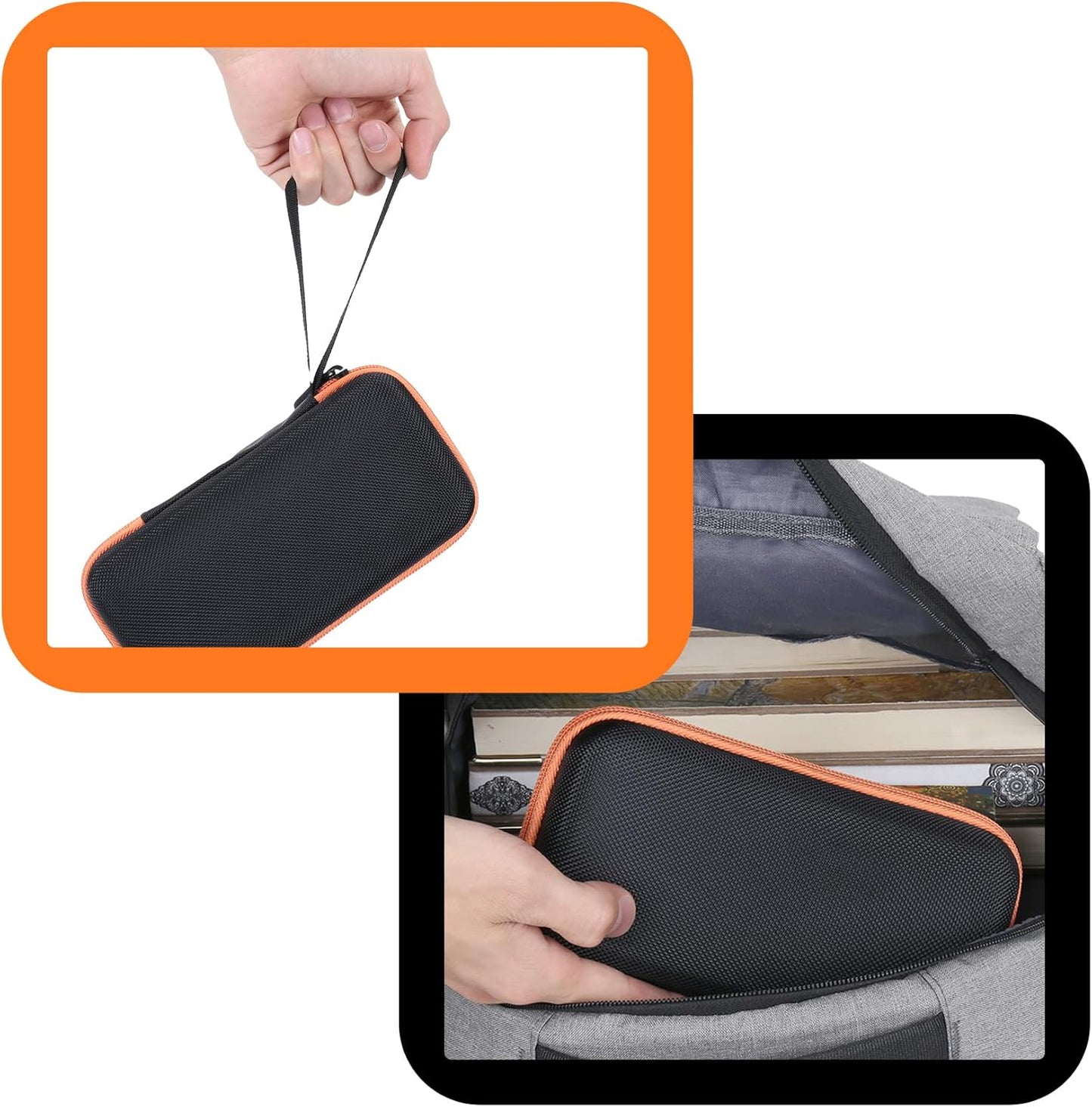 10,000mAh Aenllosi Hard Carrying Case Compatible with Solar Power Bank Qi Charger