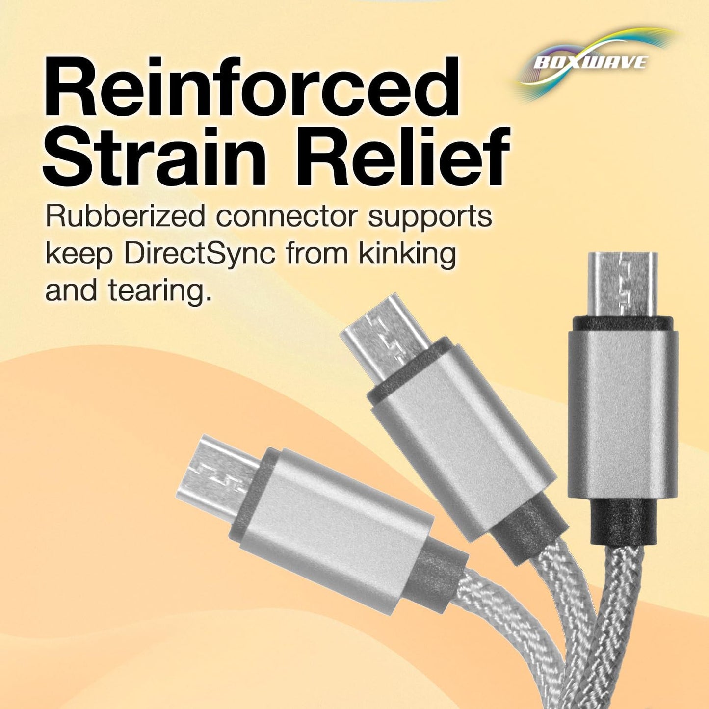 BoxWave MP3 (1.8 Cable Compatible with Dyzeryk Player in) - Micro USB DuraCable, Braided Micro USB Charging Cable