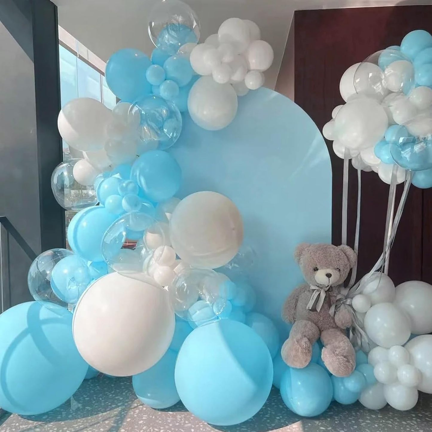 Voircoloria Aqua Blue Balloons - 12-Inch Latex Party Balloons, 66-Pack for Weddings, Birthdays & Celebrations