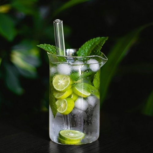 6 Pack Reusable Glass Straws set,Set of 5 Jumbo Smoothie Boba Straws with Cleaning Brushes,Clear Glass Drinking Straws,9''x12MM,Perfect for Smoothies, Milkshakes, Juice, Boba Tea