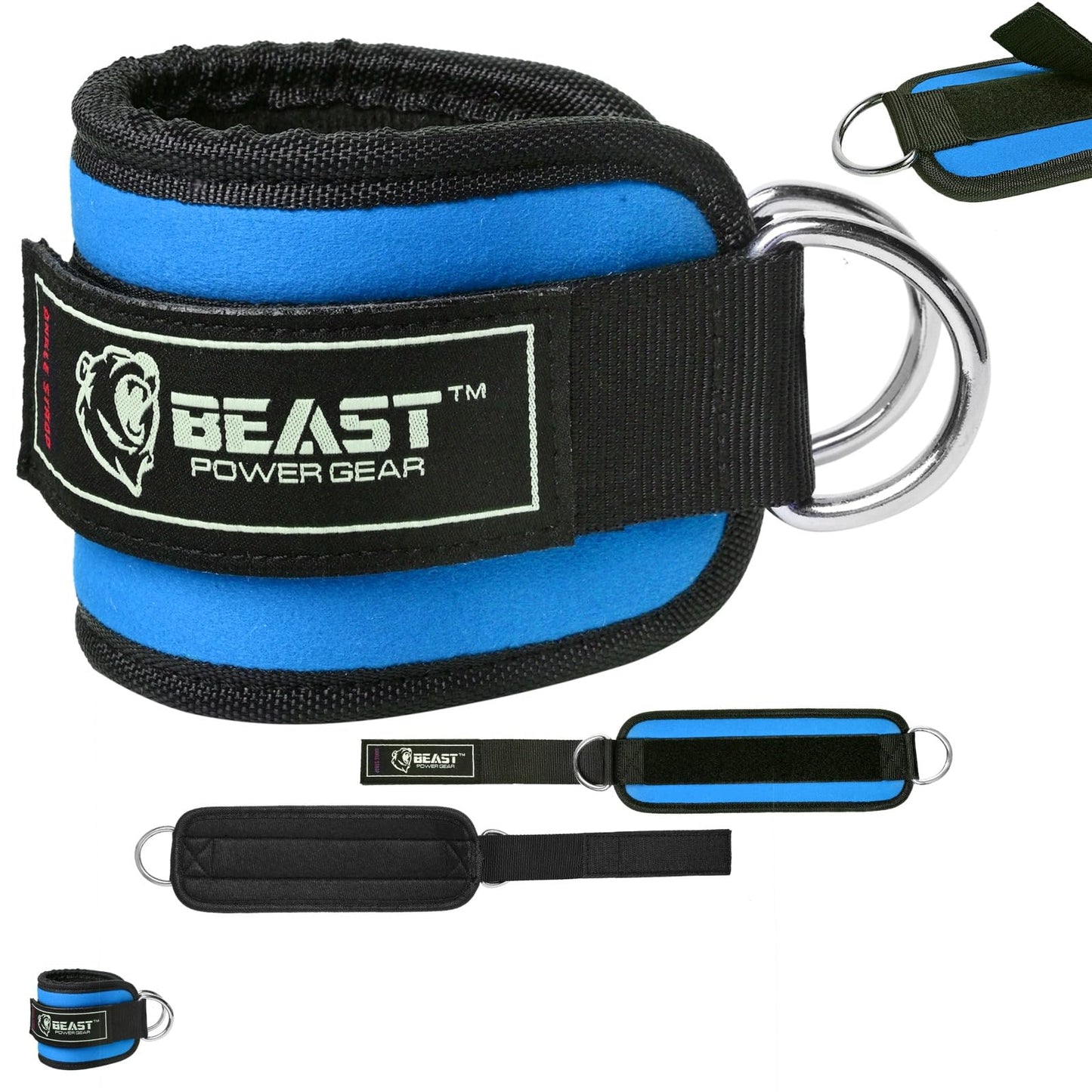 Beastpowergear ankle strap for cable (Blue, Single)