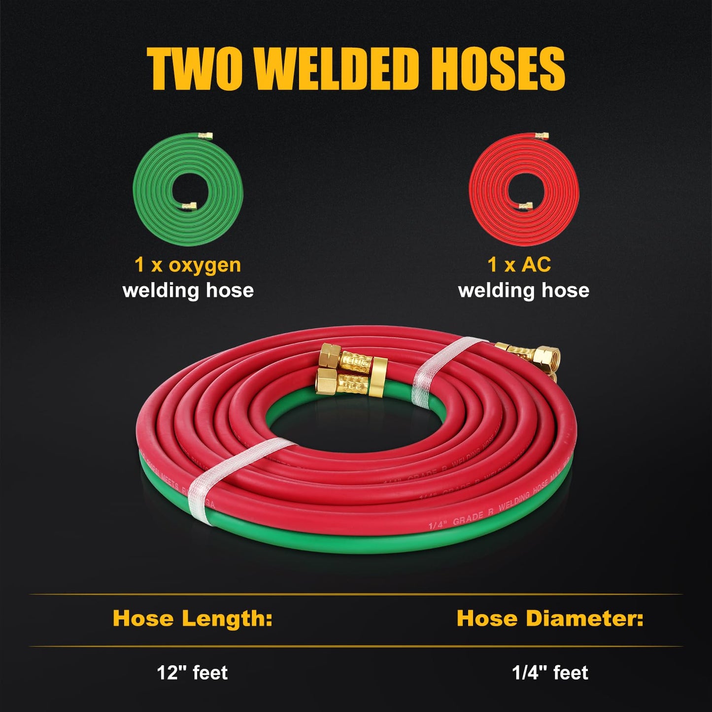 Oxygen Acetylene Torch Kit, Cutting Torch Kit, Professional Brazing Set, Gas Welding Kits, Portable Oxygen Acetylene Welder Include Nozzles, Check Valves, Regulator, Hoses, Gauges, Storage Case Blue