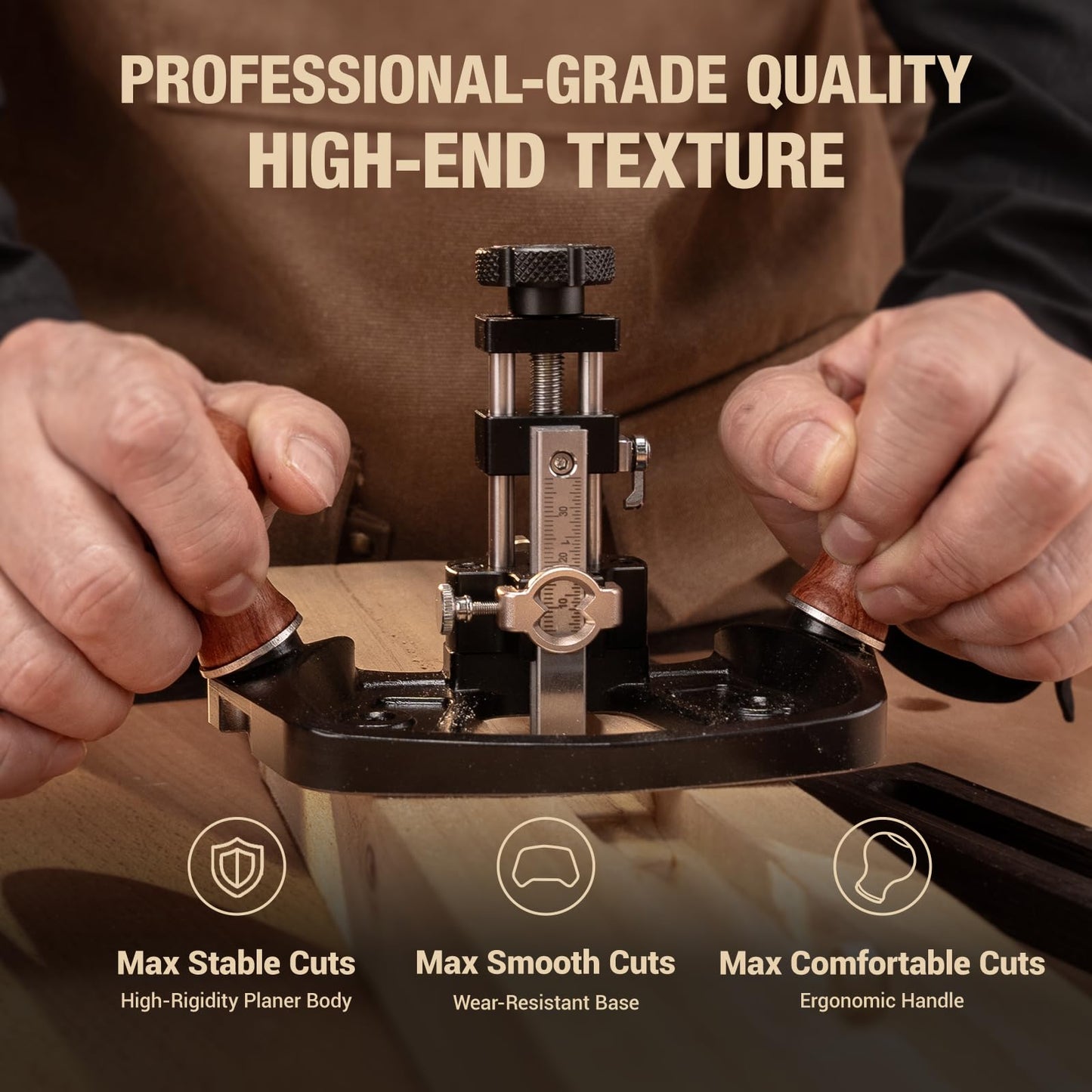 HONGDUI KM-17 PRO Router Plane Wood Hand Router Planes Closed Throat/Open Throat for Woodworking Tuning Joinery Cutting Grooves Mortise