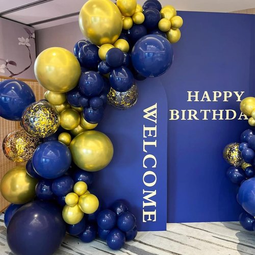 Navy Blue Balloons - 100 Pack 12-Inch Round Helium Balloons for Graduation & Birthday Decor