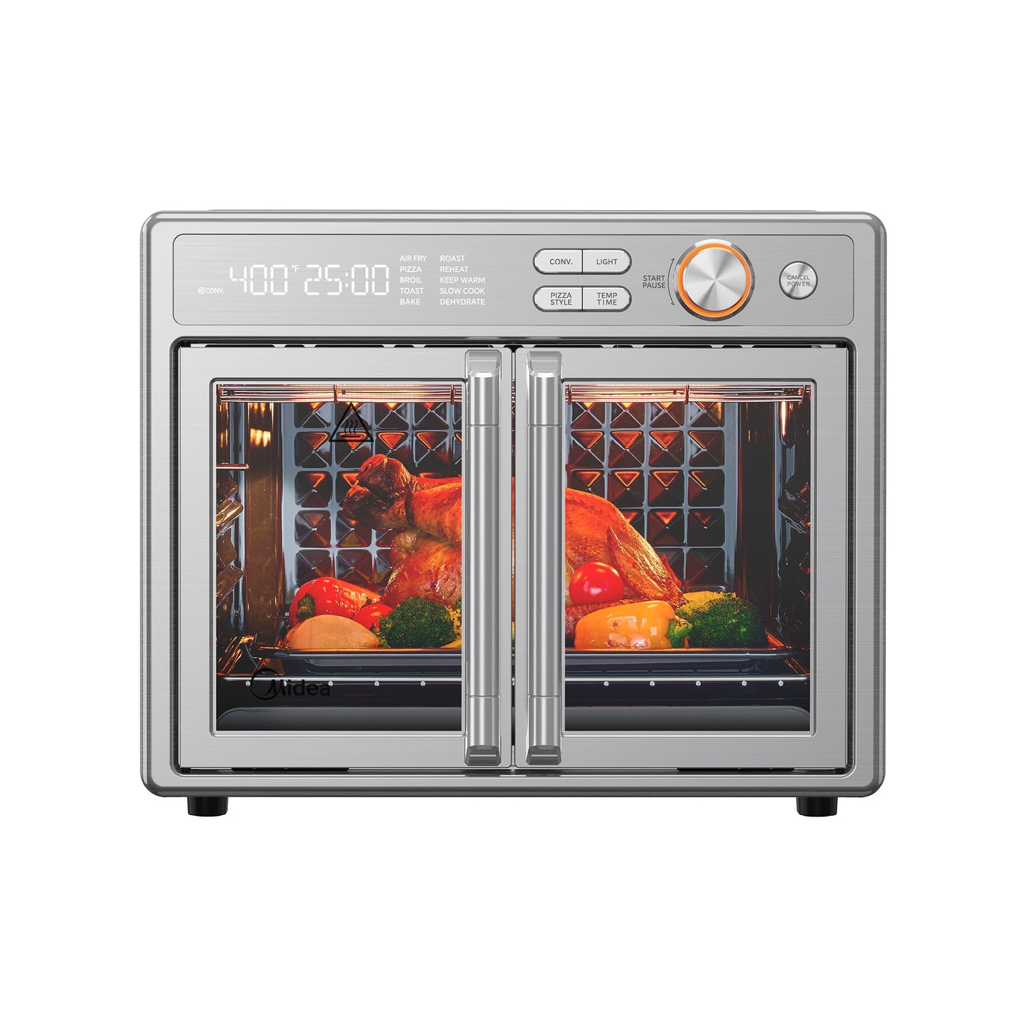 Midea Flexify Pro French Door Air Fryer Toaster Oven, Premium Cooking Experience with Precision Heat, Easy-Clean Enamel Interior & Modern Control, 26.4 QT
