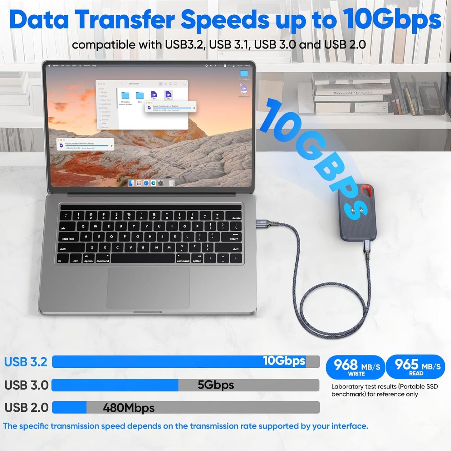 15ft 10Gbps 3A 3.2 Gen2 S26/S25, 17/16/15, Xbox/PS5, USB C Cable Long, High Speed Data Transfer & Fast Charging USB A