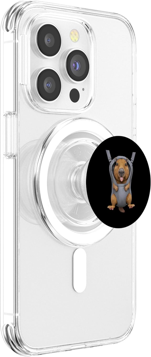 Capybaras Animal Lover PS Funny Capybaras In A Baby Carrier. Animal Lover PopSockets PopGrip for MagSafe