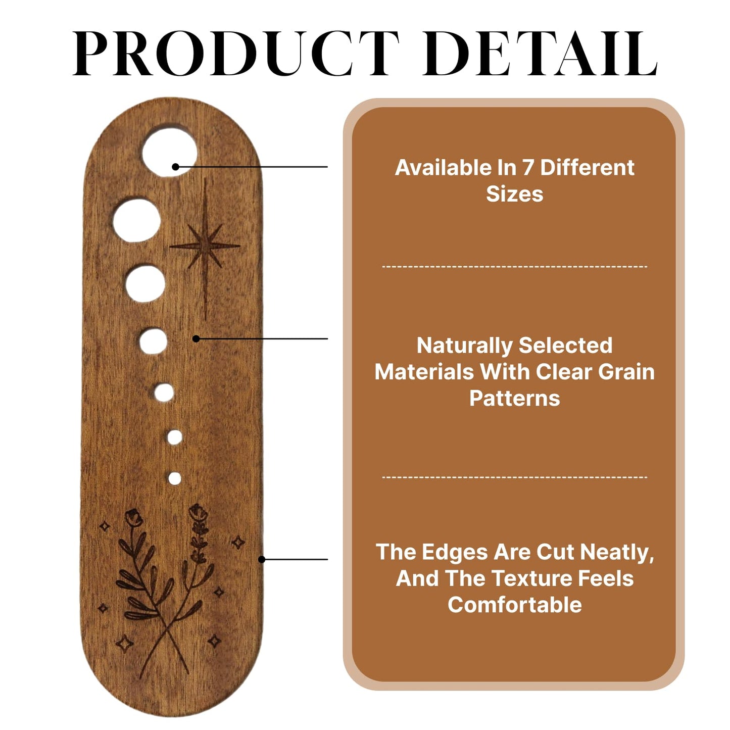 Wooden Vegetable Leaf Separator Herb Stripper,Essential Herb Stripper Tool, Fun Kitchen Gadgets for Home & Chef Use, Exquisite Kitchen Gift Supplies