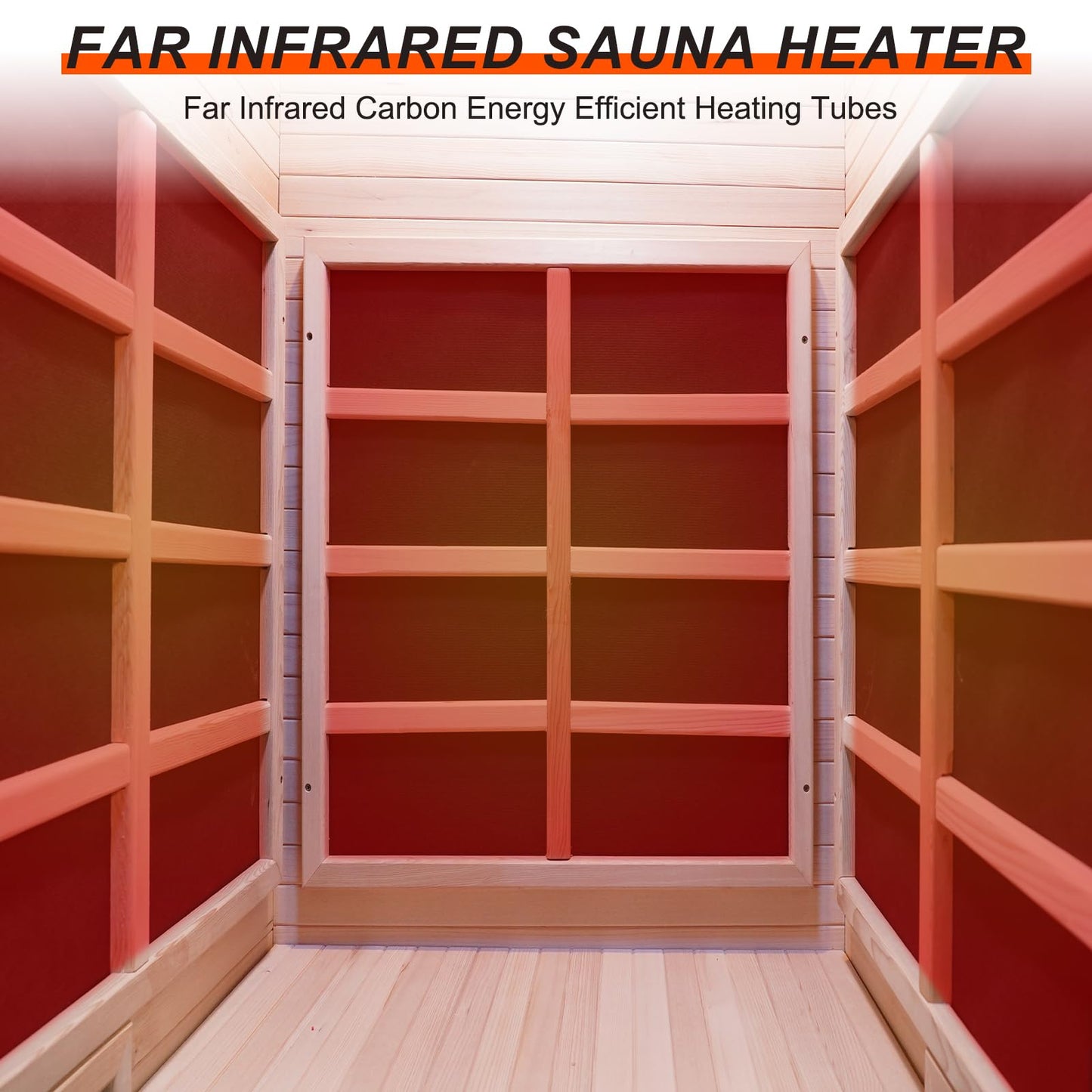 iDOTODO 150 Watt Infrared Sauna Heater 120V, Sauna Accessories, Carbon Fiber Heating Plate for Wooden Indoor/Outdoor Sauna Room (25.19"x13.38"x1.18", 120V)
