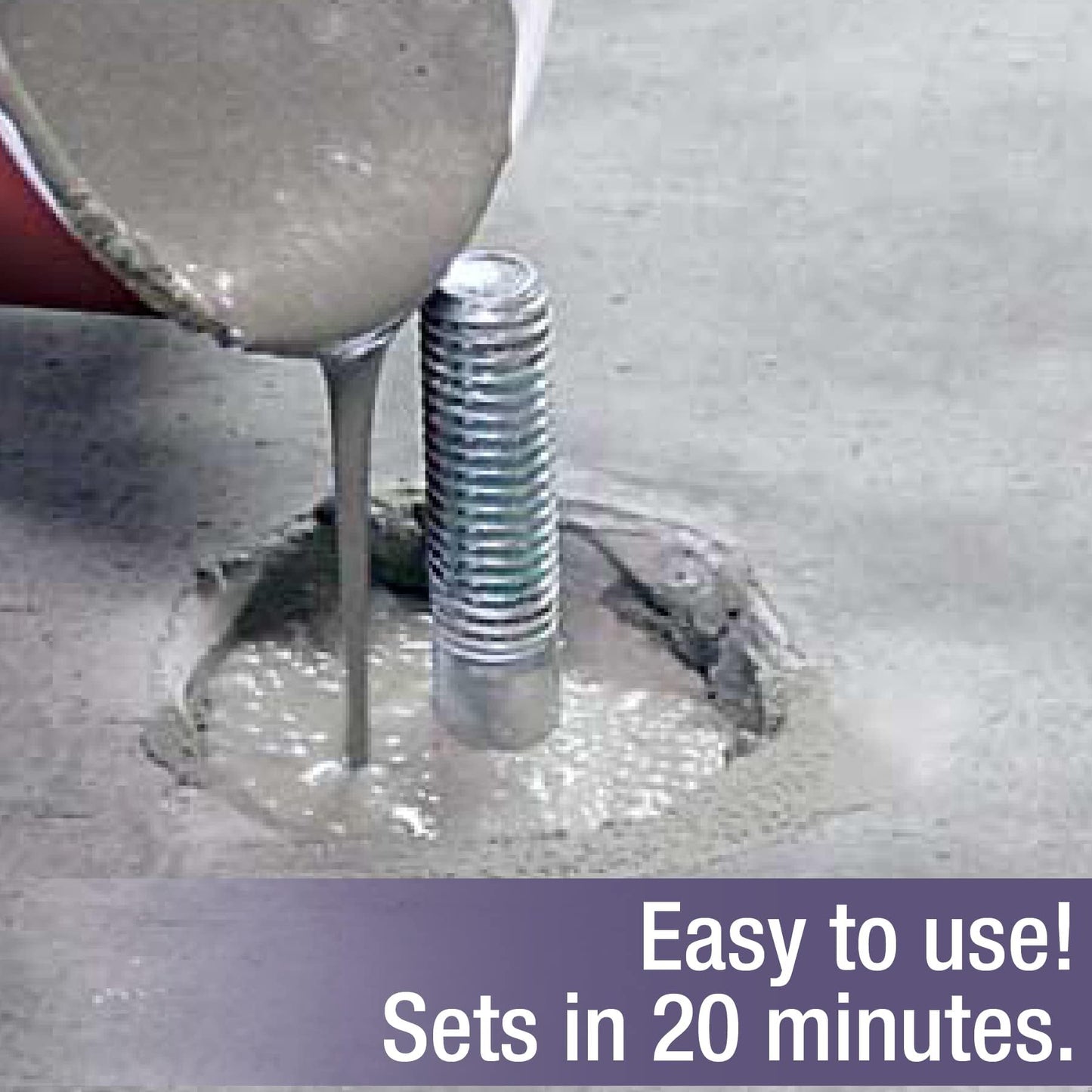 Akona Instant Anchoring Cement - Quick Setting Powder, Set Railings, Bolts, Poles, Fixtures, and More, High-Strength, Just Add Water (10 Pounds)