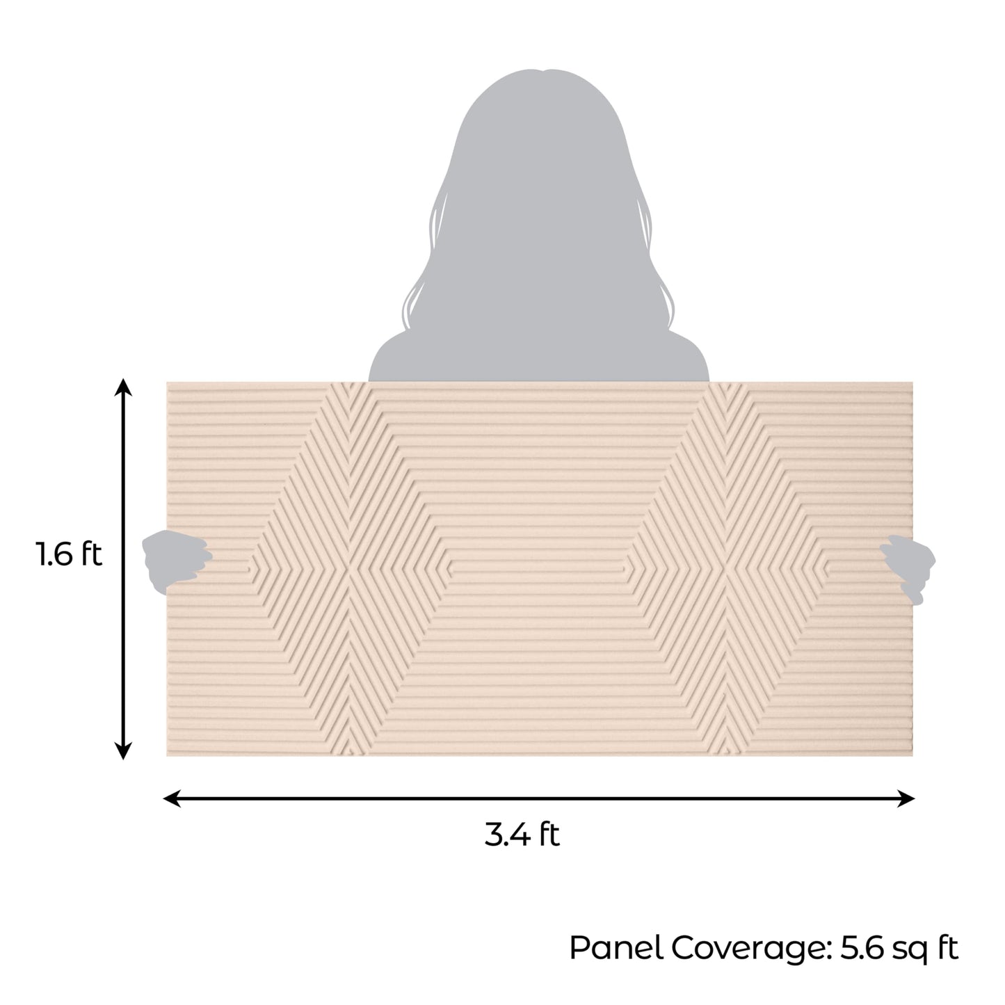 Dundee Deco 3D Peel and Stick Wall Panels - Soft-Touch Matte Finish, 1.6 ft X 3.4 ft, Thick Self-Adhesive Panels for Home & Commercial Interiors - Moccasin - Set of 10, Covers 55 sq ft