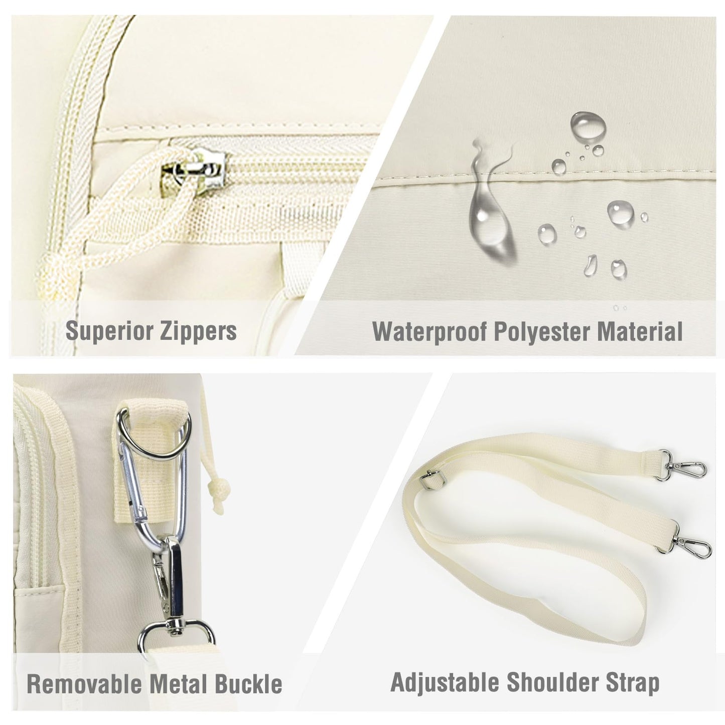 MOSISO Gym Bag for Women, Travel Duffle Weekender Overnight Workout Carry on Small Tote Sport Gym Duffle Bag with Shoe Compartment&Wet Pocket&Water Bottle Holder for Fitness, Yoga, Weekend, Beige