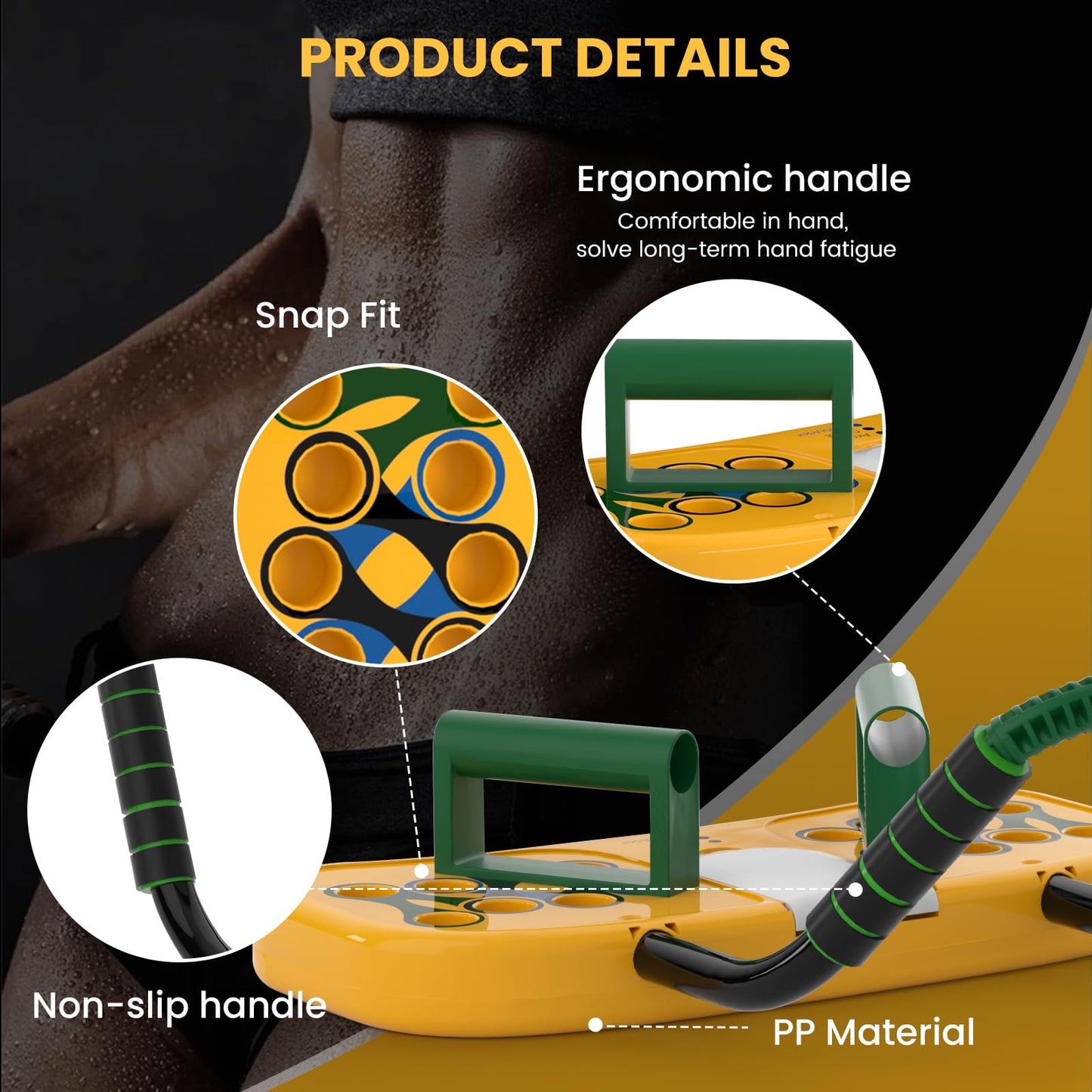 4-Wheel Auto-Rebound Ab Roller - Multifunctional Fitness Equipment for Core Training, Plank & Push-Up - Home Workout Gear