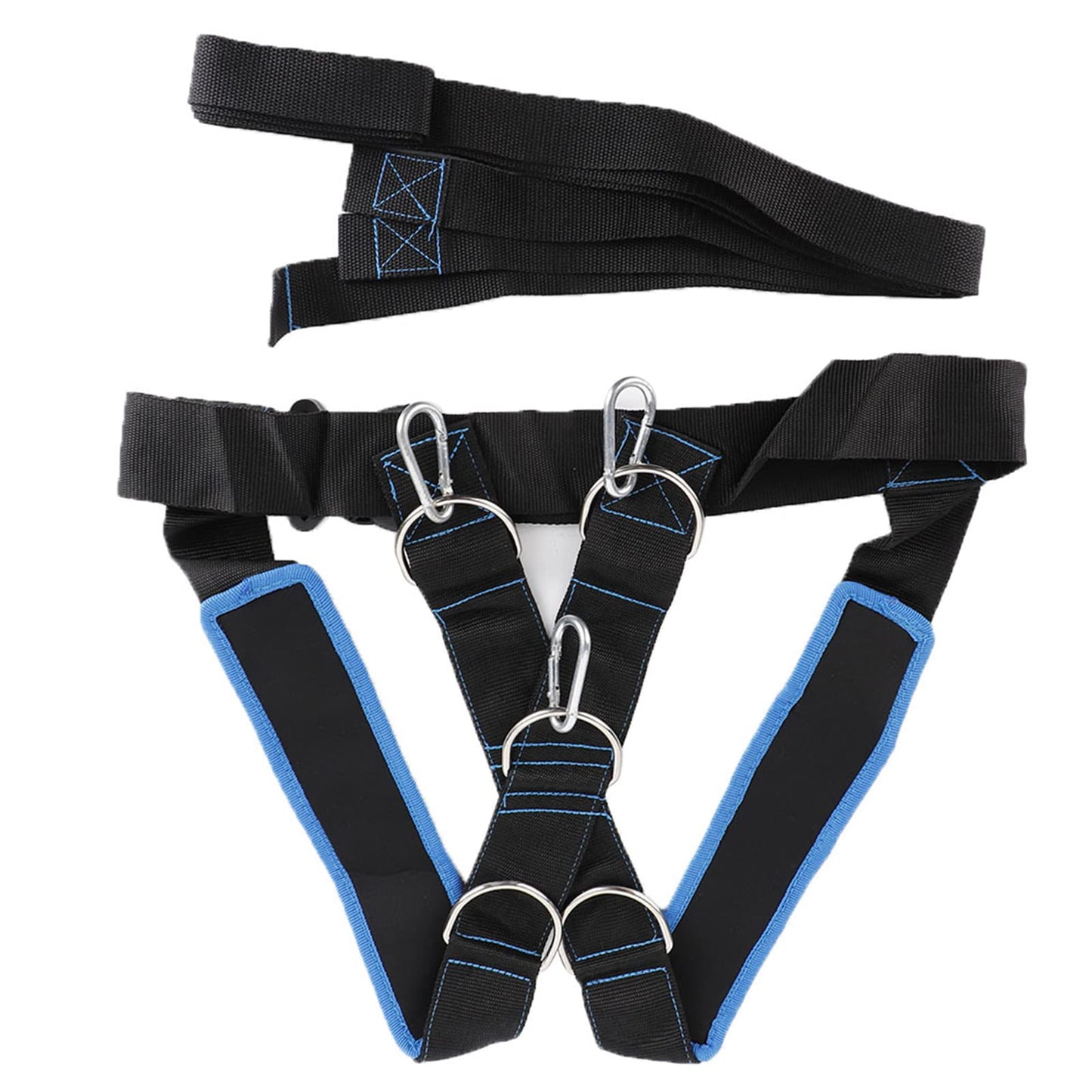 Adjustable Sled Harness for Resistance Training, Heavy-Duty Workout Rope Kit for Speed, Stamina & Strength Improvement
