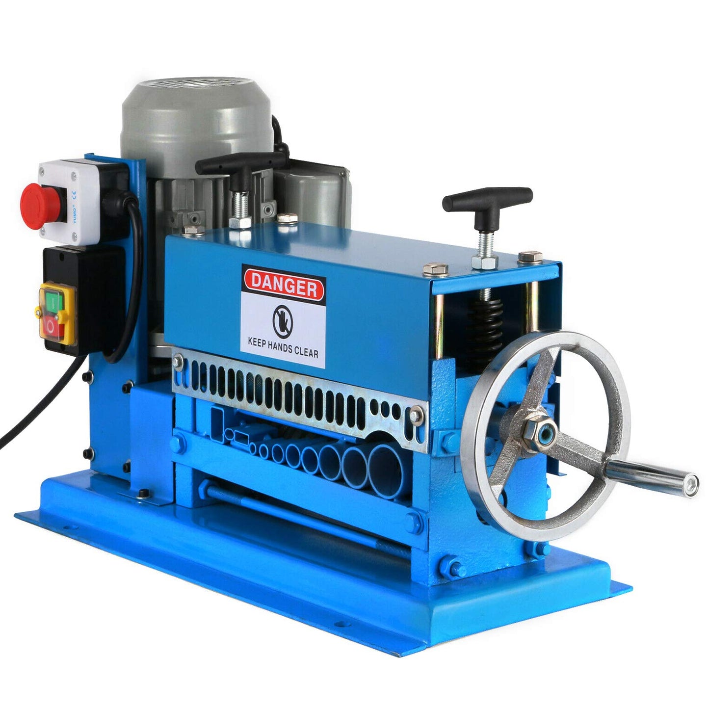 VEVOR Wire Stripping Machine 0.06-1.5 inch,Wire Stripper Machine 11 Channels 10 Blades, Automatic Wire Stripping Tool with Manual Hand Cranked Industrial for Recycling Copper Wire Stripper
