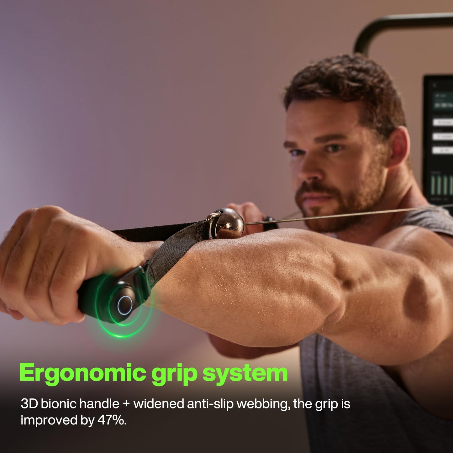 Speediance PowerGrip Smart Heavy Duty Exercise Handles, Adapted for Bench Press, Squat Training, and Other Muscle-Strengthening Exercises, Grip Attachments for Gym Monster Equipment