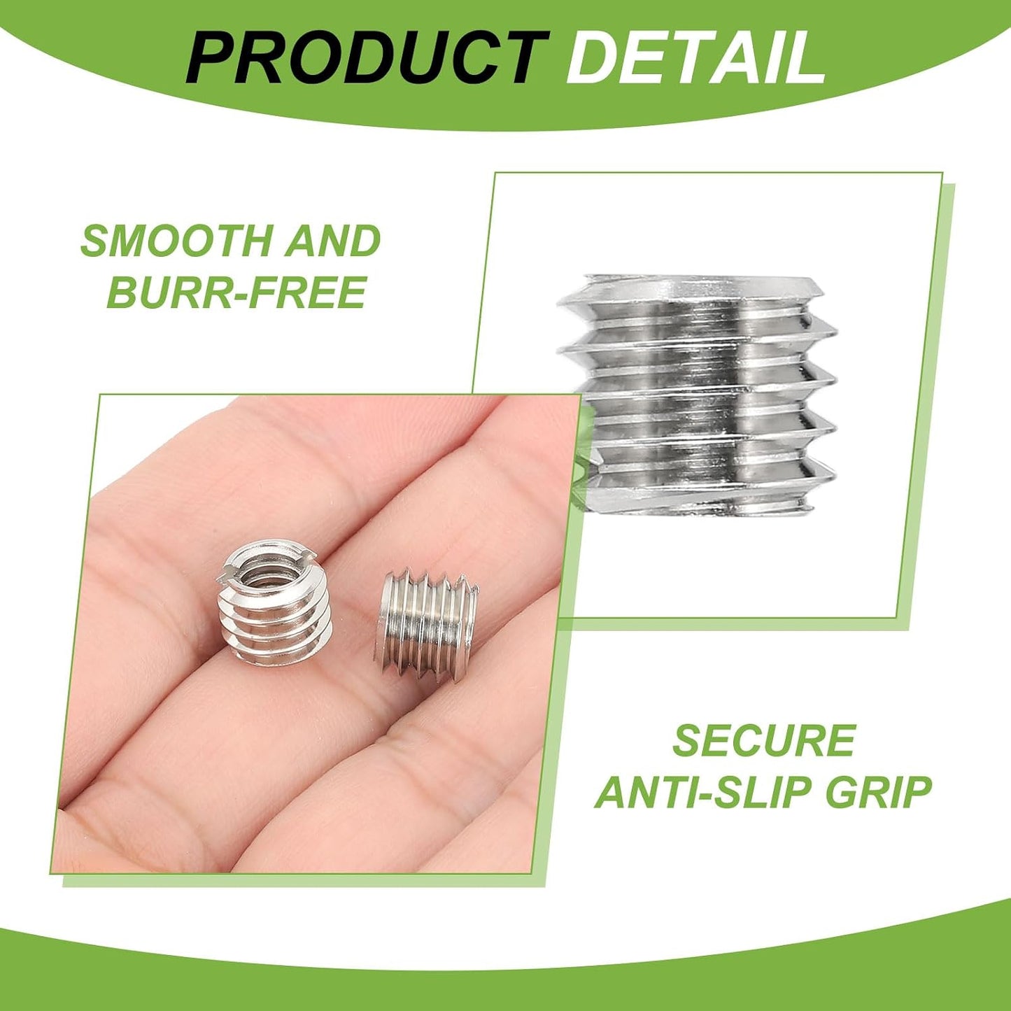 1/4" 3/8" 5 PATIKIL Female to Male Convert Screws Adapters, Pcs Tripod Thread Adapter Mount for Camera Monopod Video