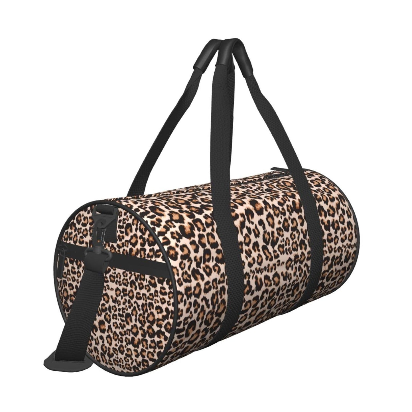 Gbuzozie Leopard Cheetah Print Gym Duffle Bag Foldable Lightweight Carry On Weekender Travel Duffel Bags Sport Bags For Fitness Yoga Beach Swim Men Women