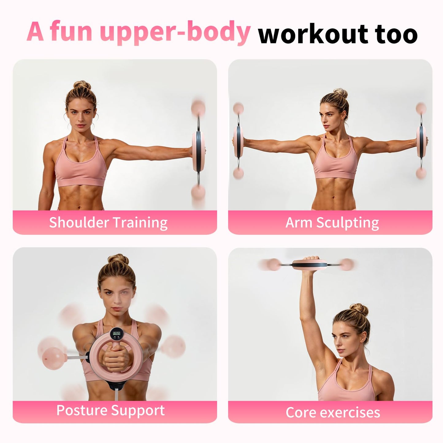 360° Rotating Wrist & Forearm Trainer for Women & Men .Arm, Wrist,Shoulder & Chest Workout Equipment for Home Gym,Upper Body Strength Training & Fitness Exercise