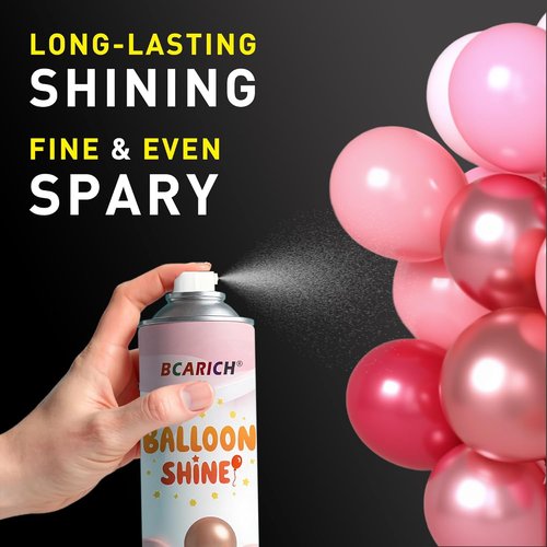 Balloon Shine Spray - 15oz High Shine Formula for Long-Lasting Latex & Foil Balloons | Waterproof & Instant Gloss