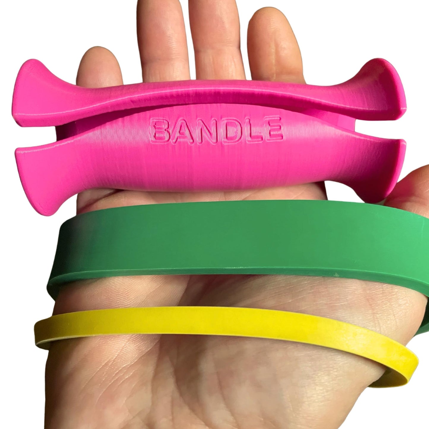 Bandles™ - True Ergonomic Resistance Band Handles | Unleash the Full Potential of Pain-Free, Full-Body Workouts | Durable & Comfortable for High-Intensity Training (2 Handles) (Steel Gray, Standard)