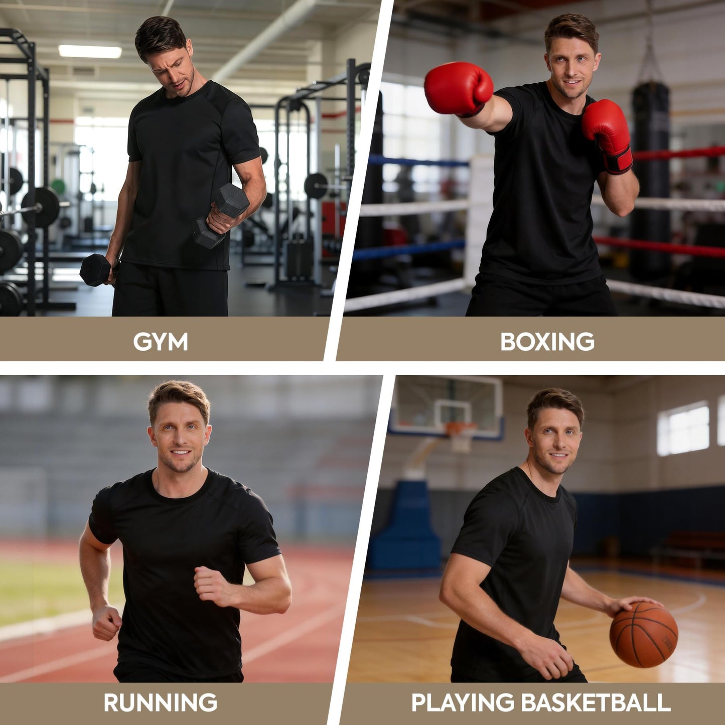 Men's Ribbed Sauna Shirt Short Sleeve Compression Waist Trainer Sweat Top Sauna Suit for Men Workout