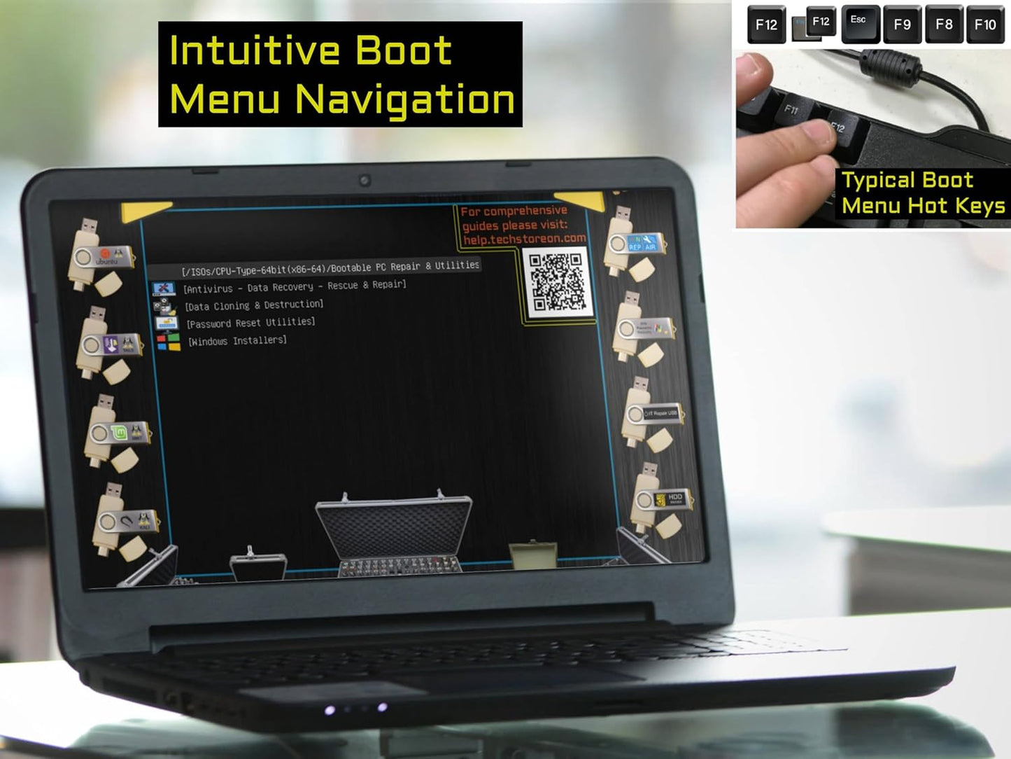 TECH STORE ON Reset Computer IT Repair Bootable USB Flash Drive Antivirus, Data Recovery & Password Toolkit for Windows