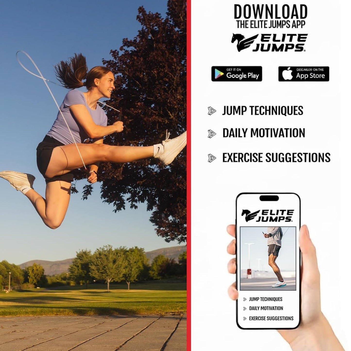 Elite SRS, Do Hard Things PVC Jump Ropes for Fitness Training Set Includes 3 Different Rope Thicknesses for Increasing the Intensity of Your Workouts IndoorOutdoor Adjustable Jump Rope with