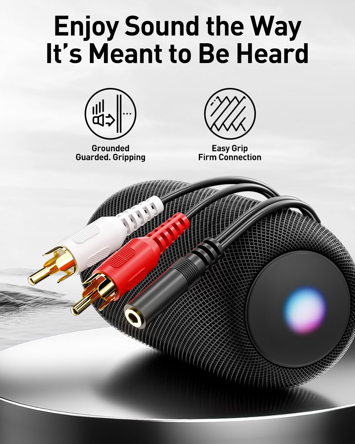 3.5mm 2 2-Pack, MP3, (39 inch) VCE Female to RCA Splitter Male Stereo Audio Y Cable Gold Plated Adapter Compatible