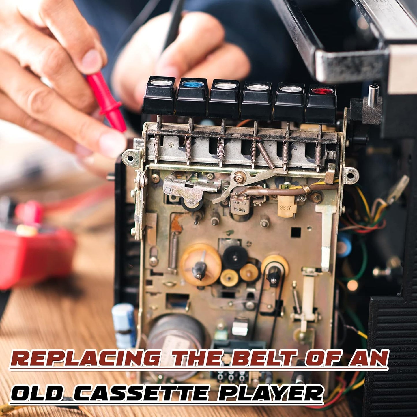 100 40-135 mm Cassette Cassette Drives(1mm Kanayu Pcs Recorder Rubber Belts Square Tape Machine Repair Maintenance Mix