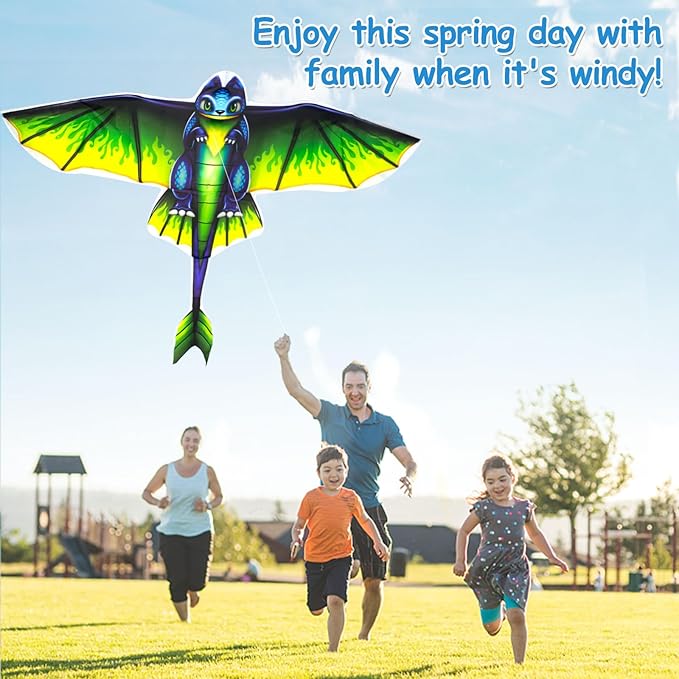 YongnKids Kite for Kids Age 4-8 8-12, Large Kites for Boys Adults Easy to Fly & Assemble, with 328ft String,Perfect for Beach Trip Park Family Activities Outdoor Games