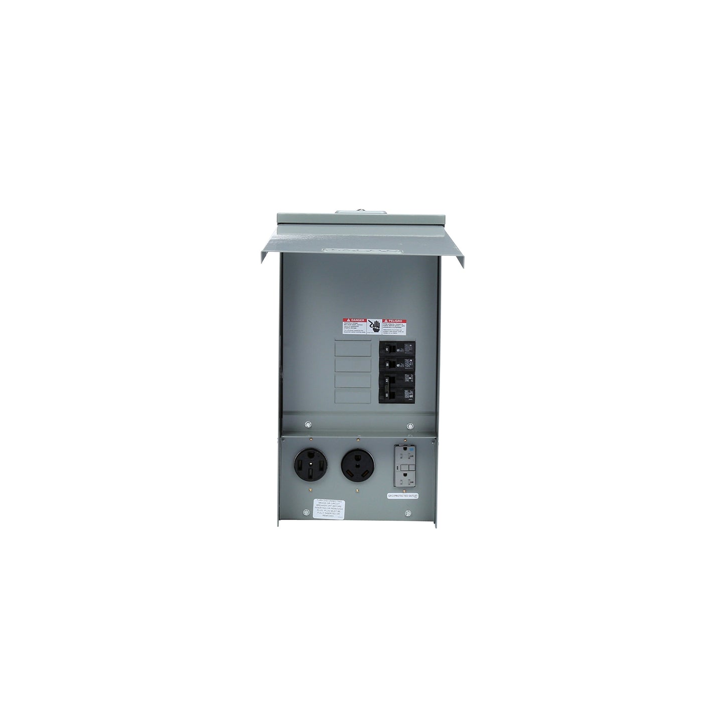Siemens TL137US Talon Temporary Power Outlet Panel by with a 20, 30, and 50-Amp Receptacle Installed, 125 Amp Main Breaker, Unmetered