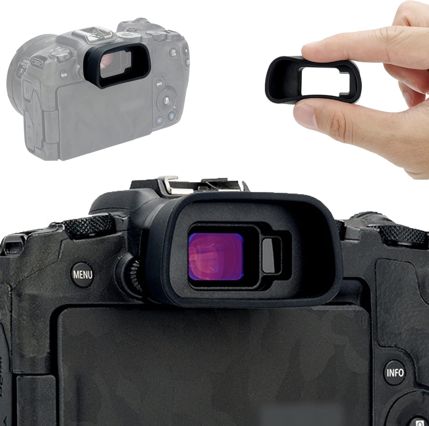 R8 R8 EOS RP Eyecup EyepieceSoft Silicon Extended Camera Eye Cup Viewfinder Special Designed for Canon EOS RP