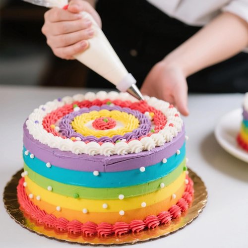 HOMIOVE 18-Inch Disposable Pastry Piping Bags - 100-Pack Thick Anti-Burst Icing Bags for Decorating Cakes & Cupcakes