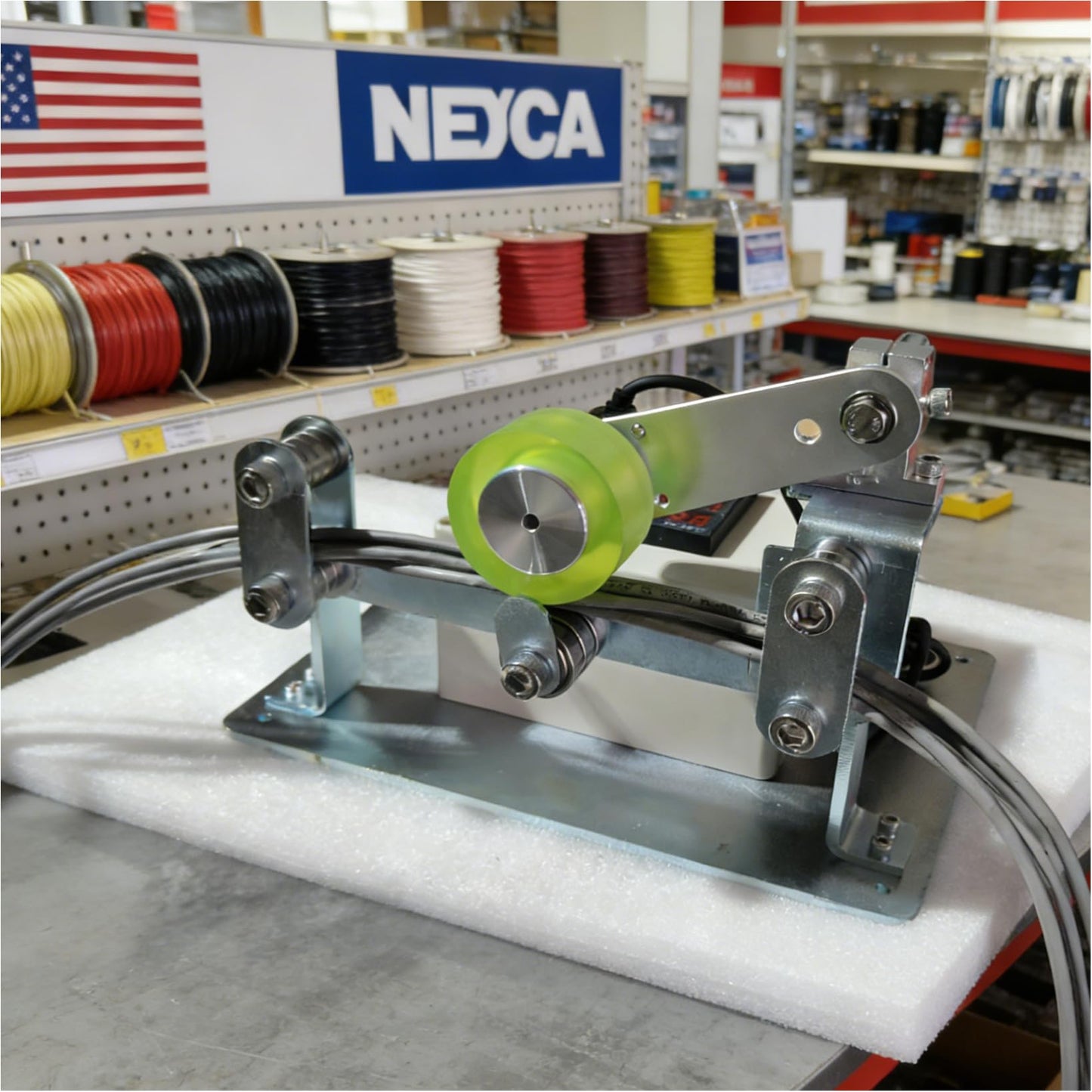 Wire Meter Counter,Length Measuring Meter,Wire Length Counter,Cable Length Counter,1/10" - 1" Capacity,Measures in Feet up to 9999 Feet