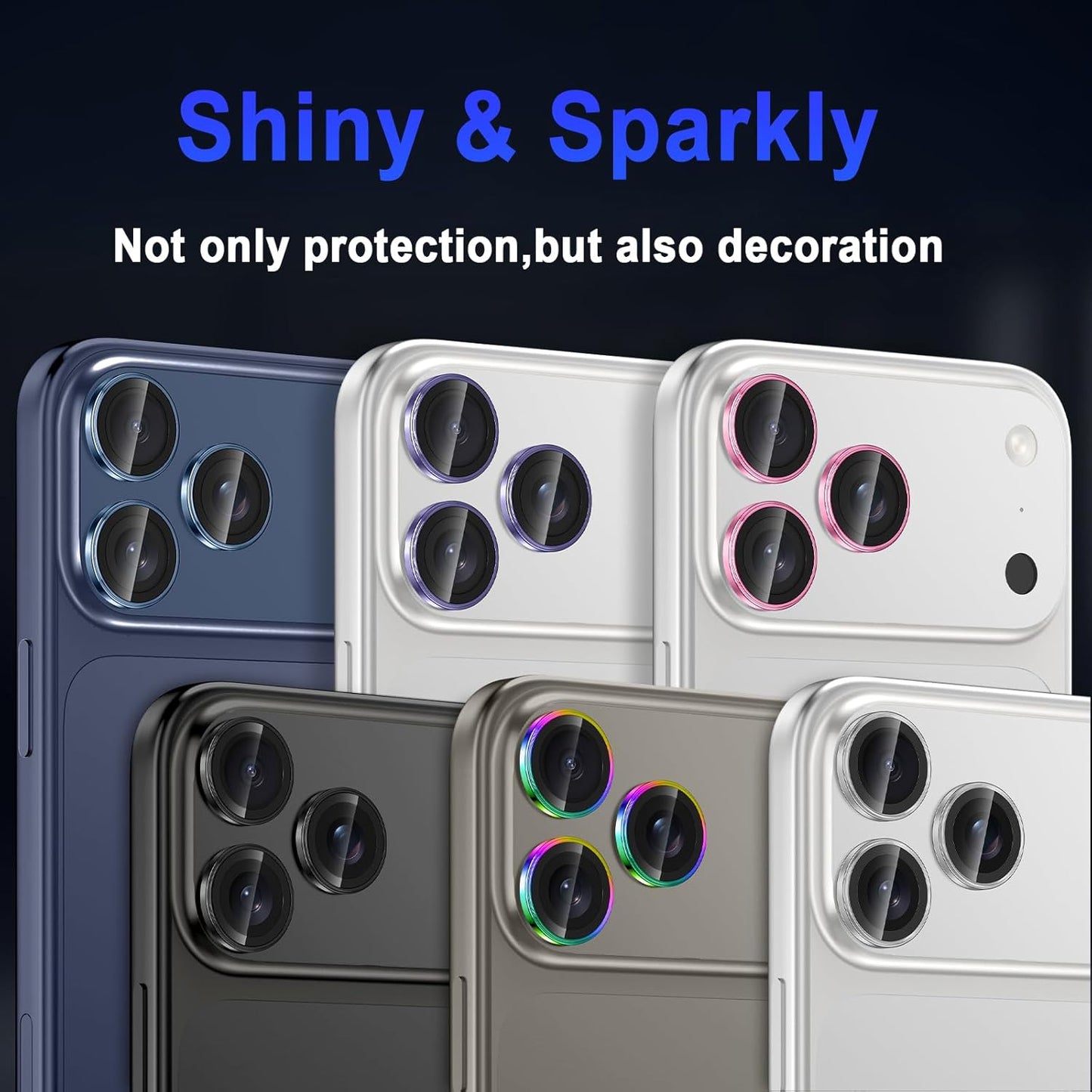 Casetego 17 17 Protector,9H for iPhone Pro Max/iPhone Pro Camera Lens Hardness,Scratch Resistant,Ultra-thin Tempered