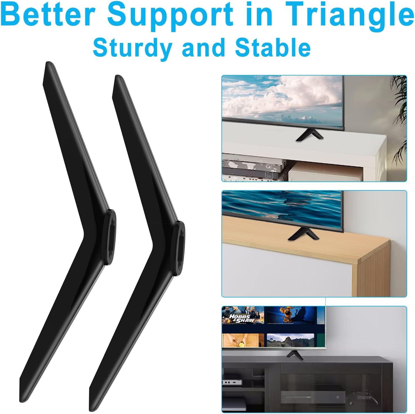 Yususipa 28 32 40 43 49 50 55 65 Inch 28S405 32S305 40S325 43S425 43S431 50S431 50S435 55S425 TV Legs for TCL TV Stand