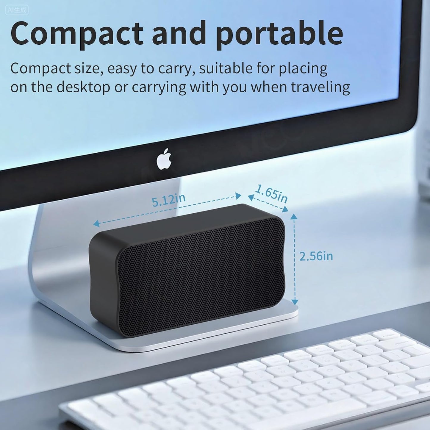 DEPUDA USB Computer Speakers for Desktop PC, Laptop Speaker, Portable Mini Stereo Speakers, Plug and Play, Clear Sound