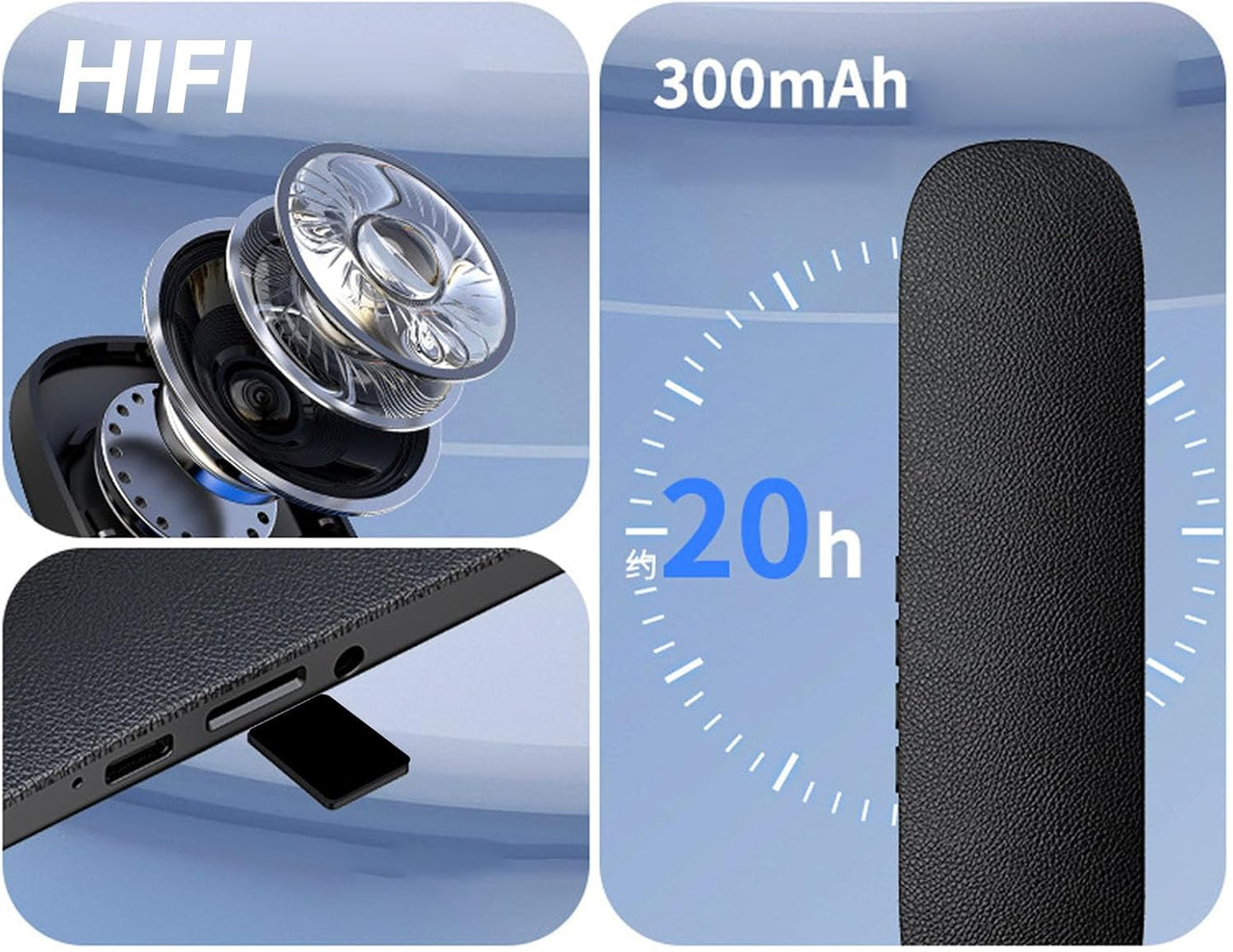 5.4 (30/60 300mAh Zunate Portable White Noise Sleep Speaker, Bluetooth Pillow Speaker with Dual Timer Min), Memory Card