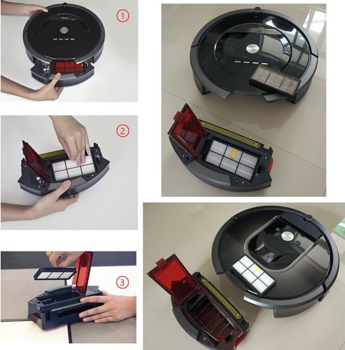 Hongfa Replacement for iRobot Roomba Filters 960 981,15 Packs 800 and 900 Series Hepa Filters for Roomba 960 980 870 880 960 877 871 880 890 891 805 Robotic Vacuum Parts