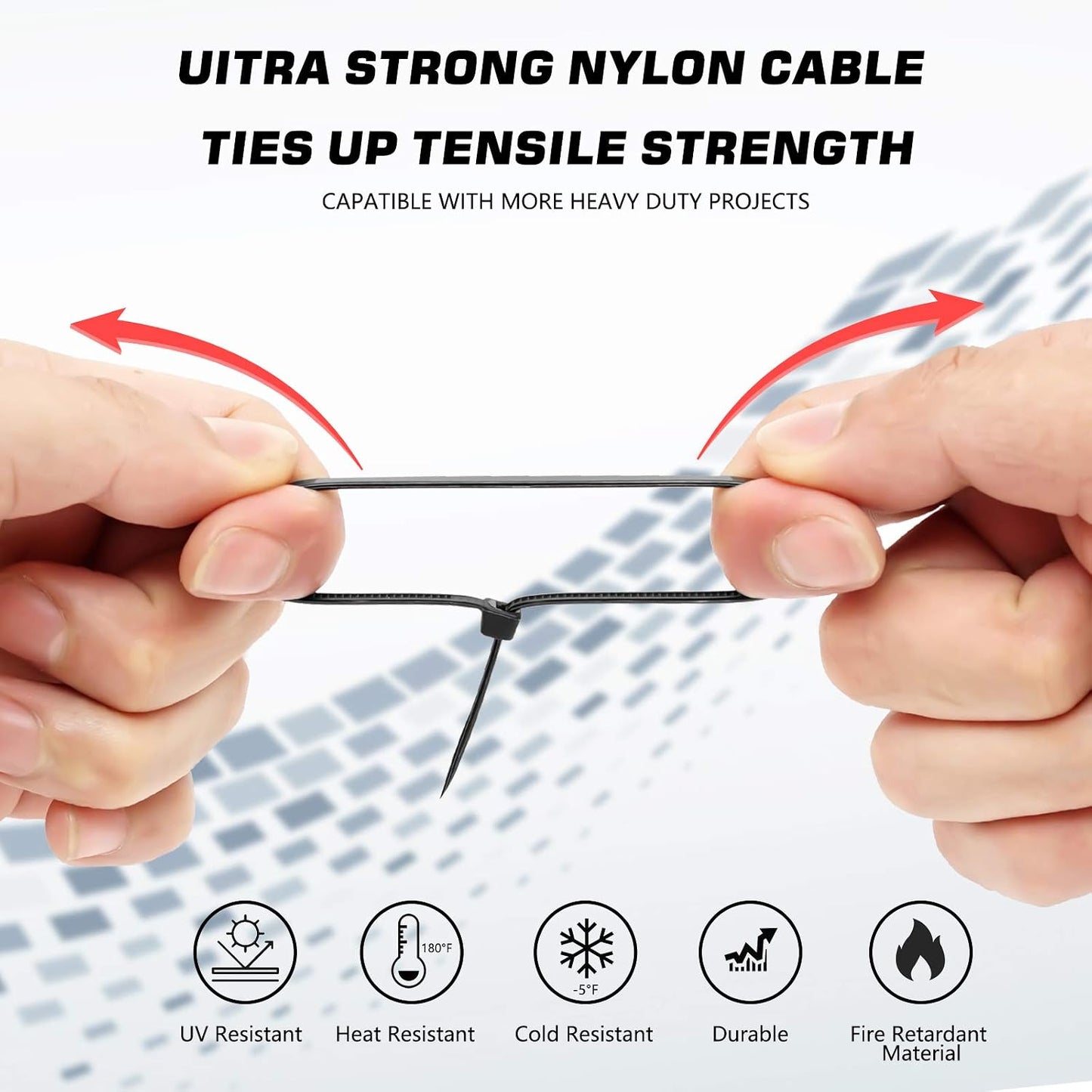250PCS 4 Inch Cable Zip Ties, Multi-Purpose Nylon Zip Ties, Self Locking Cable Ties,Self-Locking Wire Ties used