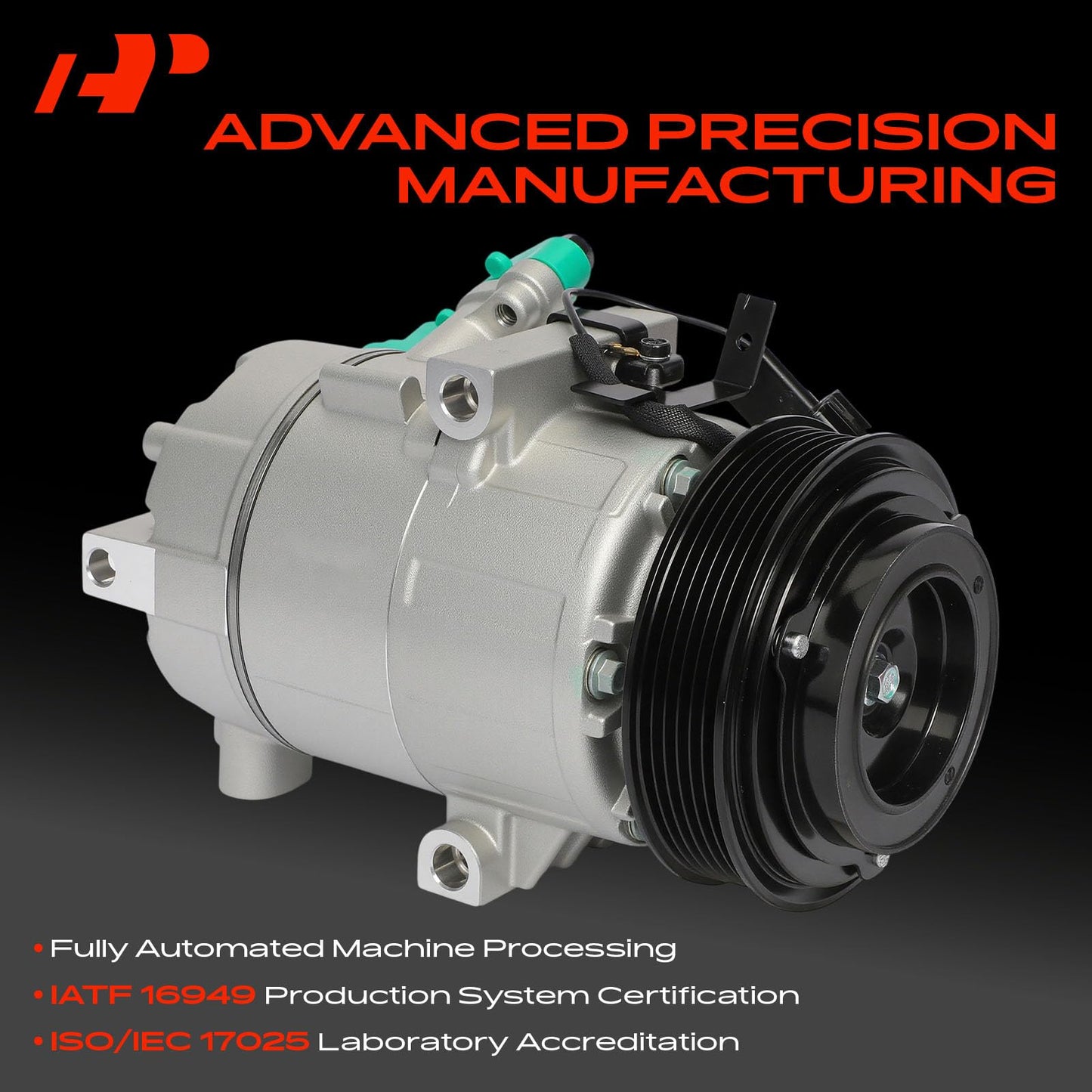 A-Premium Air Conditioner AC Compressor with Clutch Compatible with Kia Forte 2014-2018 1.8L 2.0L, Forte Koup 2014-2017, Forte5 2014-2018 & Hyundai Elantra GT 2013-2017